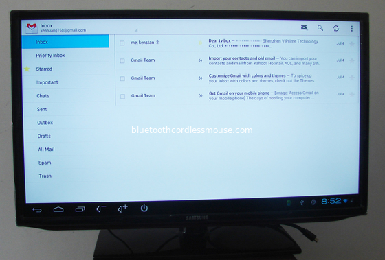 HDMI 출력 구글 안 드 로이드 4.0 tv 상자 HD 사진 / 지원 BMP, JPG, PNG 및 GIF 양식